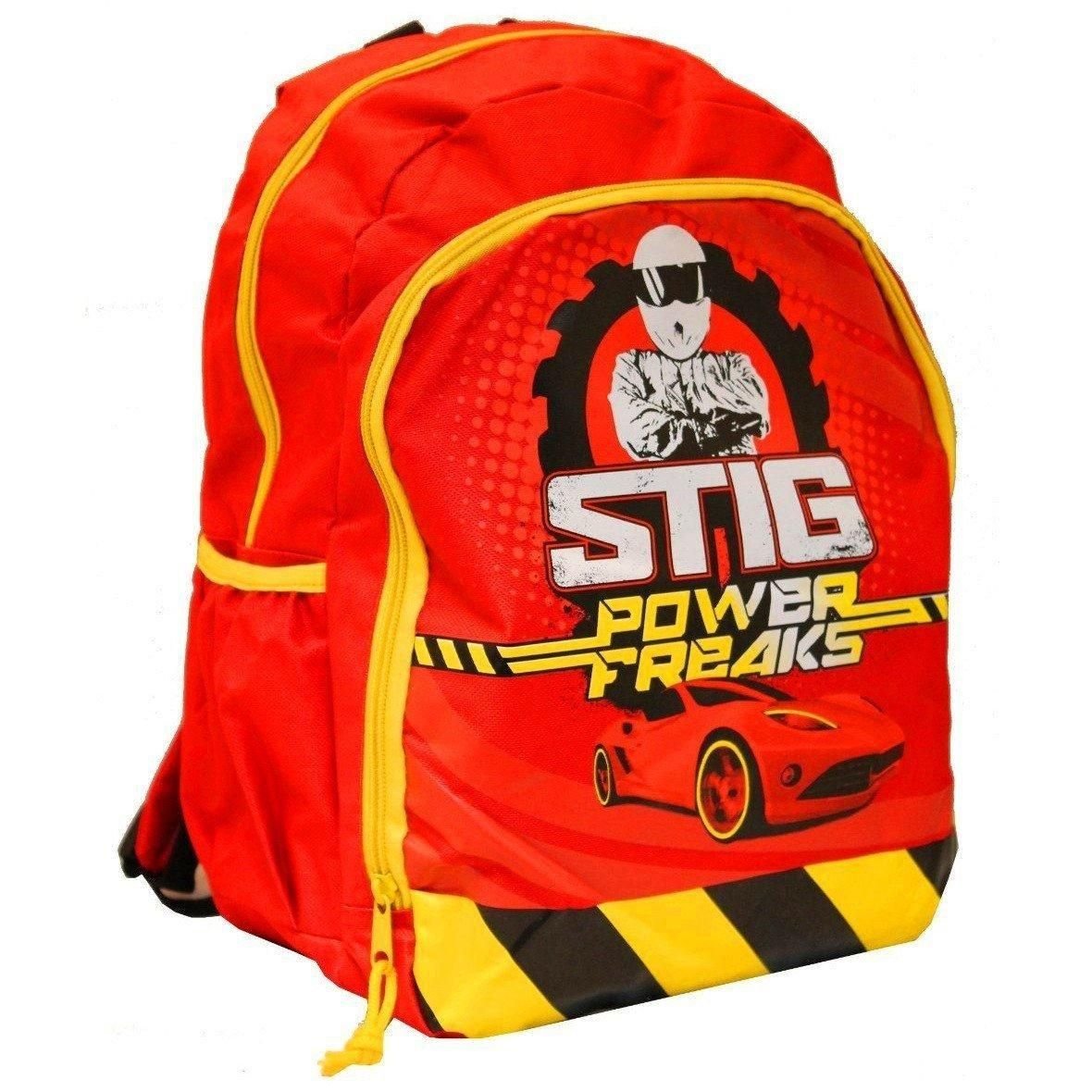 BBC International BBC International Men's The Stig Power Freaks Backpack, Lunch Bag & Bottle in Red - 4