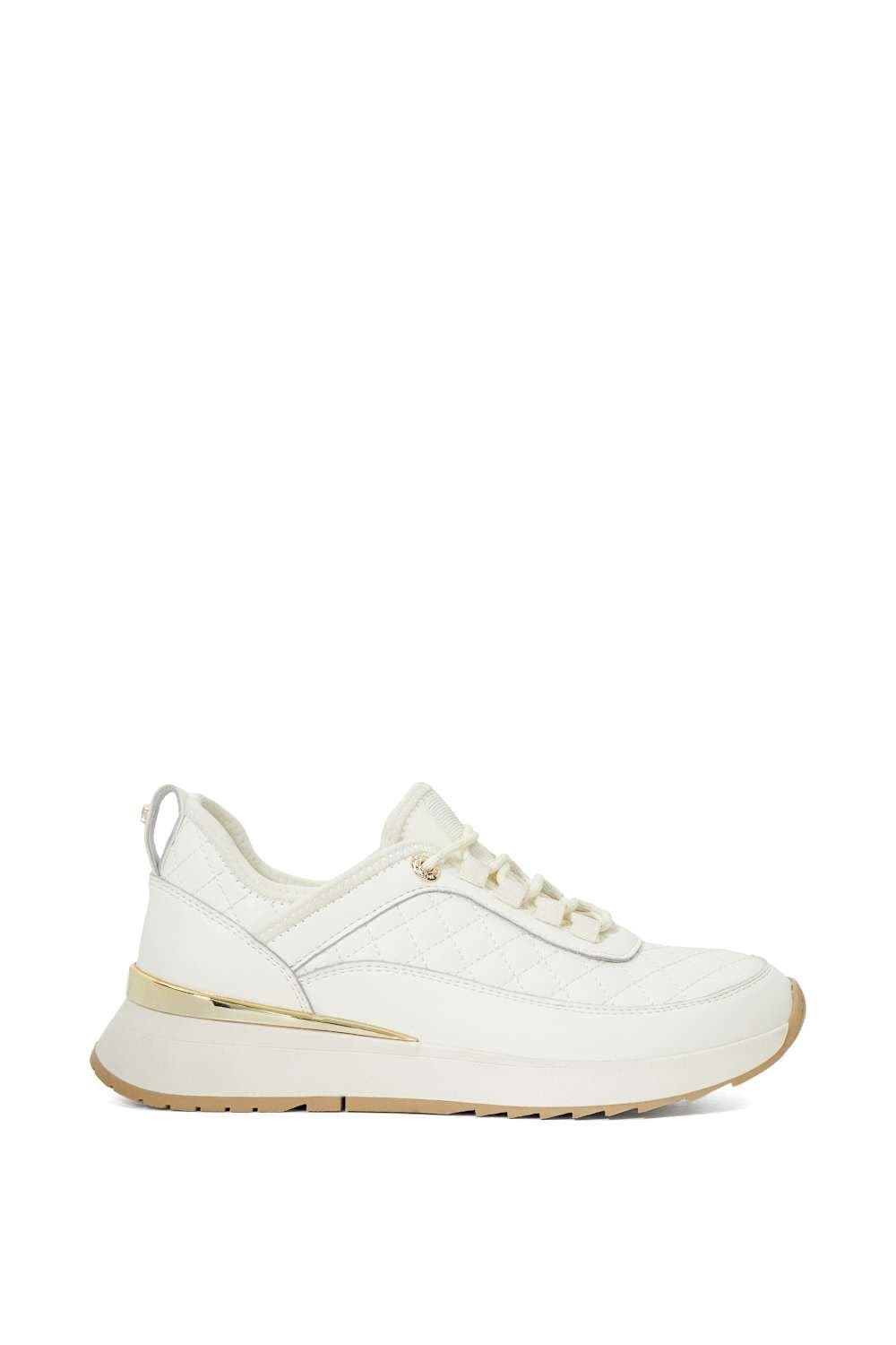 Dune London Dune London Women's 'Equilted' Leather Trainers in White