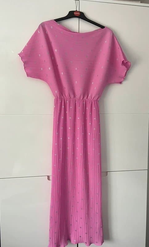 Never Fully Dressed Never fully dressed pink Tilly dress with silver spots