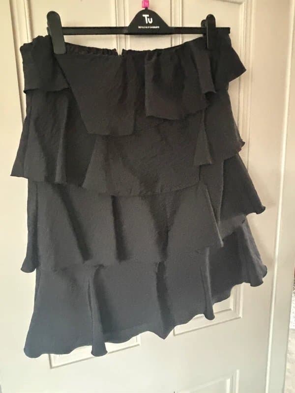 Never Denim Never Fully Dressed Ruffle Mini Dress