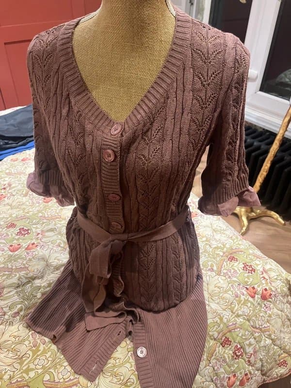 Moschino Moschino cheapandchic lilac cardigan dress