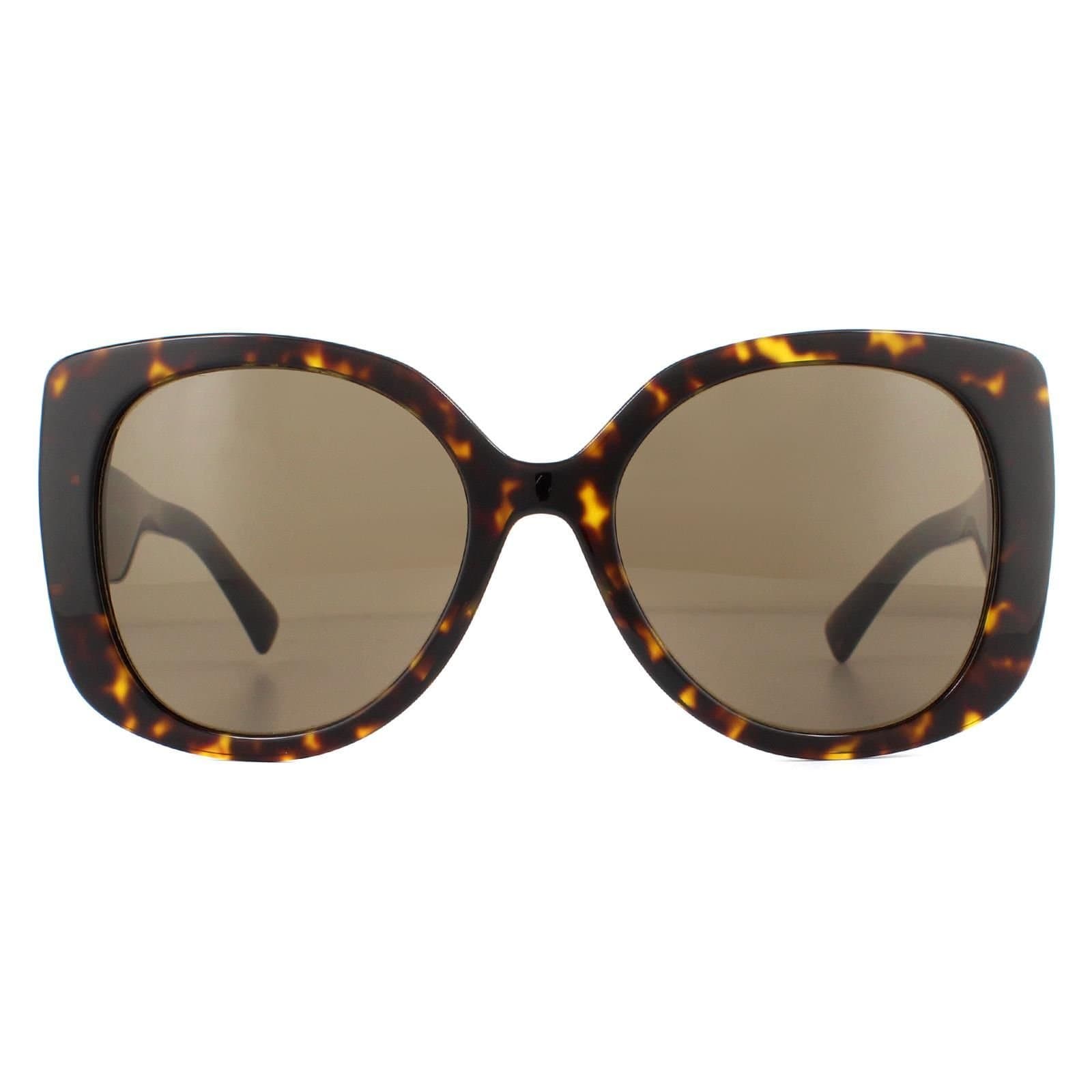 Versace Versace Women's Square Havana Dark Brown Sunglasses
