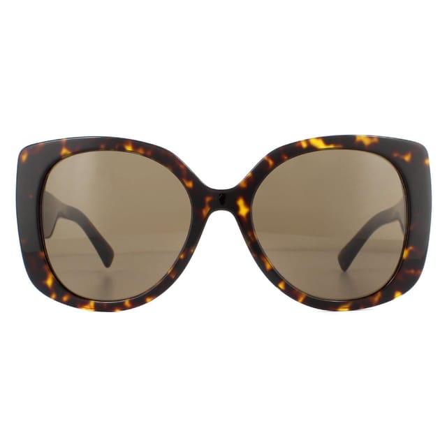 Versace Versace Women's Square Havana Dark Brown Sunglasses - 2