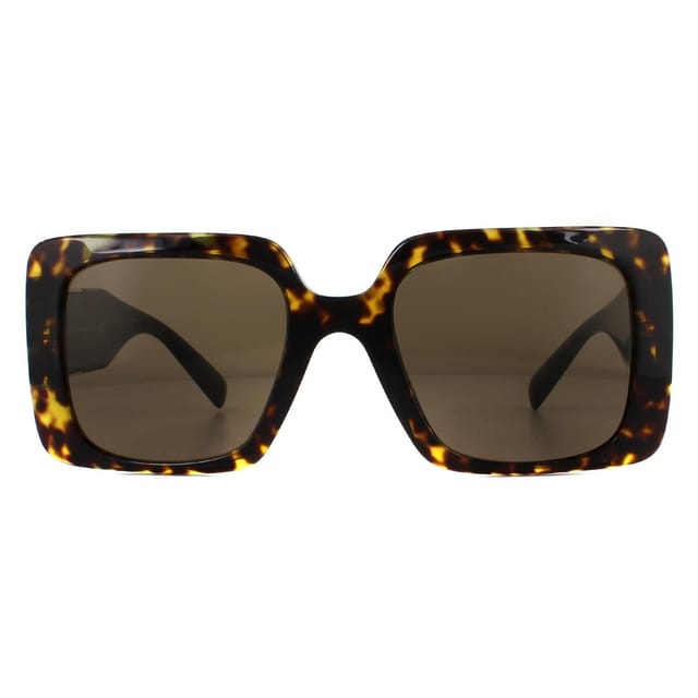 Versace Versace Women's Square Havana Dark Brown Sunglasses - 3