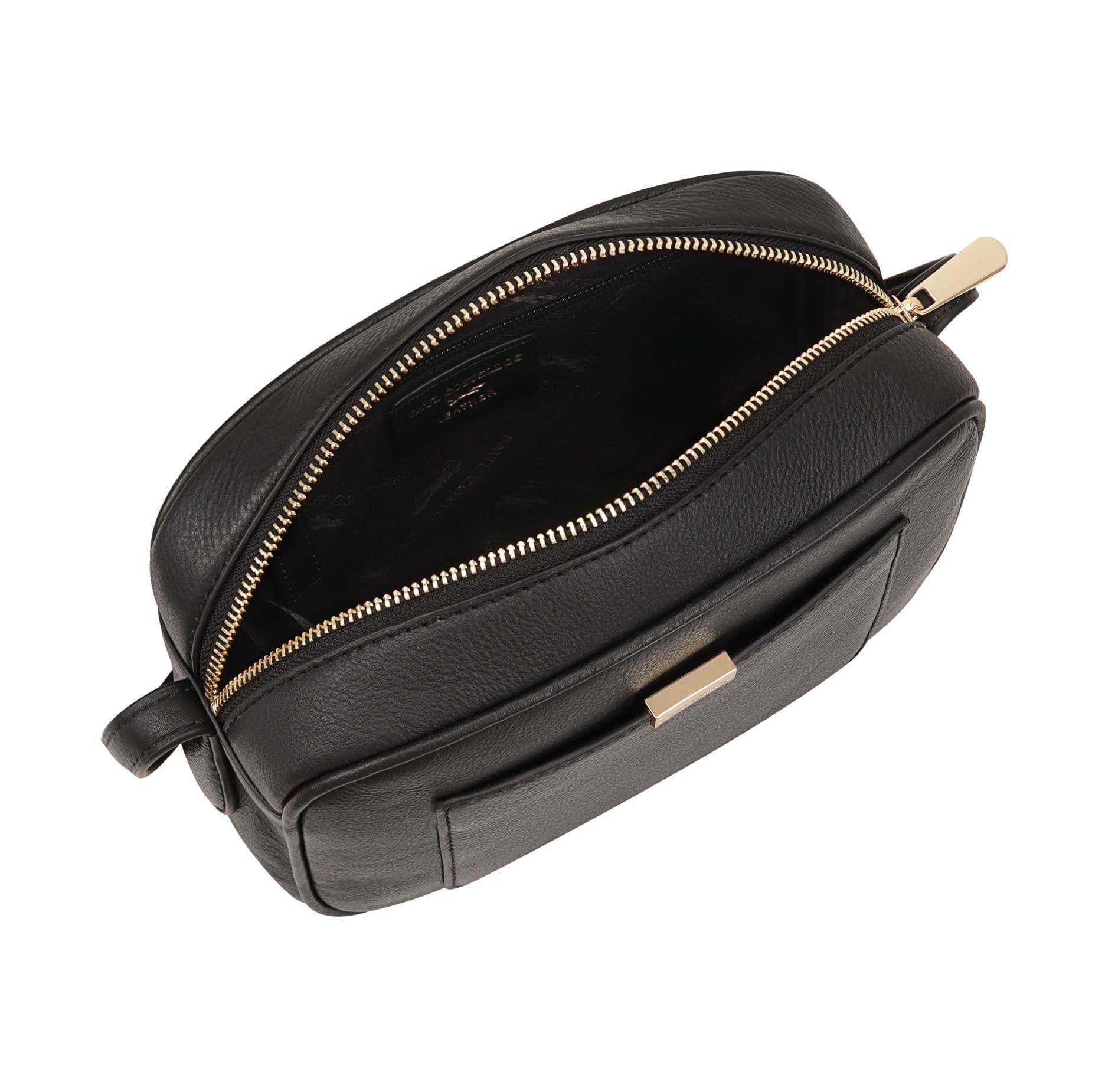 Paul Costelloe Paul Costelloe Women's Sazava Leather Cross Body Bag in Jet Black - 4