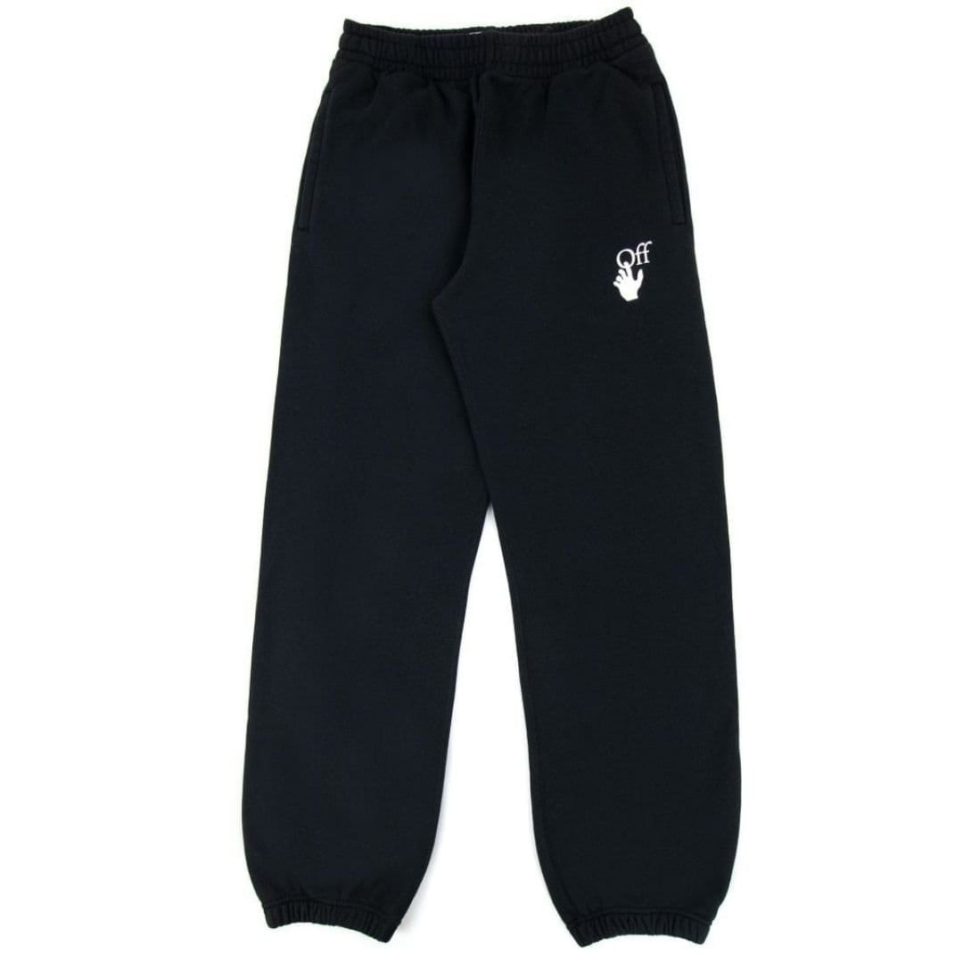 Off-White Off-White Men's Hand Off-Slim Cuffed Black Sweatpants - 1