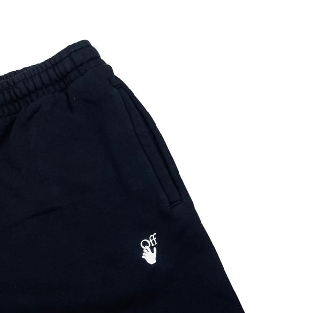 Off-White Off-White Men's Hand Off-Slim Cuffed Black Sweatpants - 2