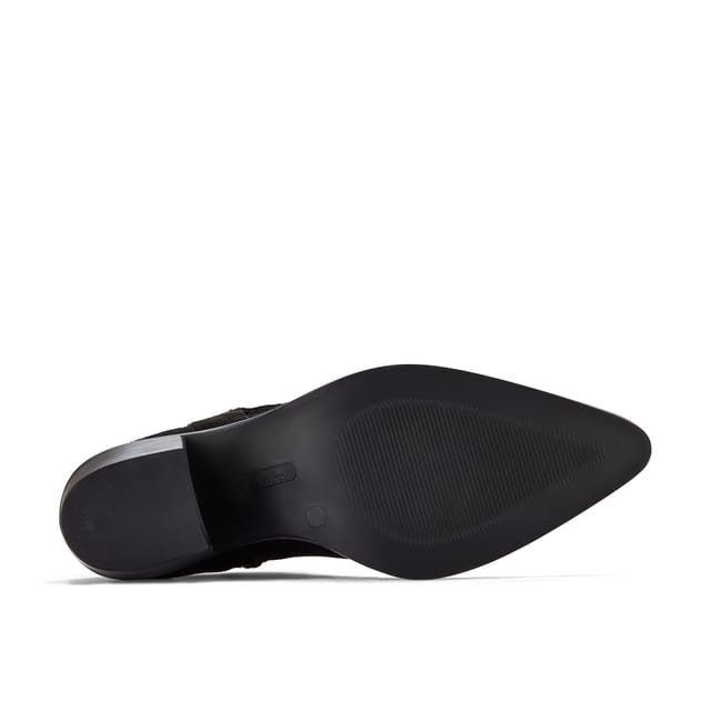Clarks Clarks Women's Jesse Buckle Black Suede Ankle Boots - 3