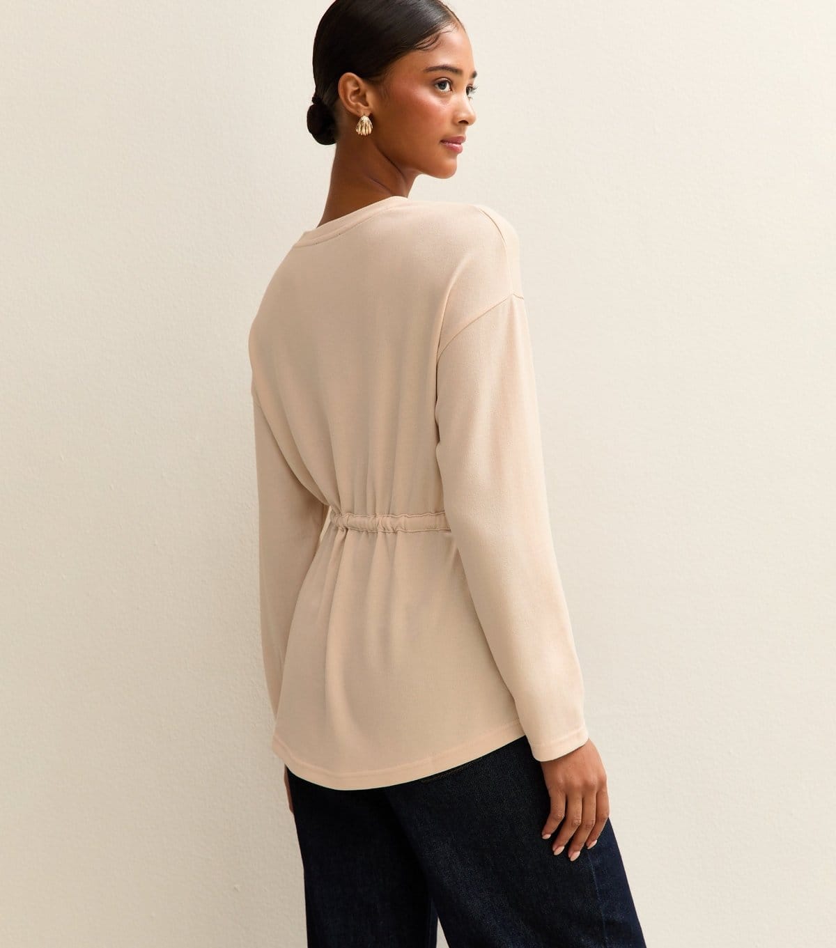 New Look Women's Cream Soft Touch Tie Waist Top New Look - 4