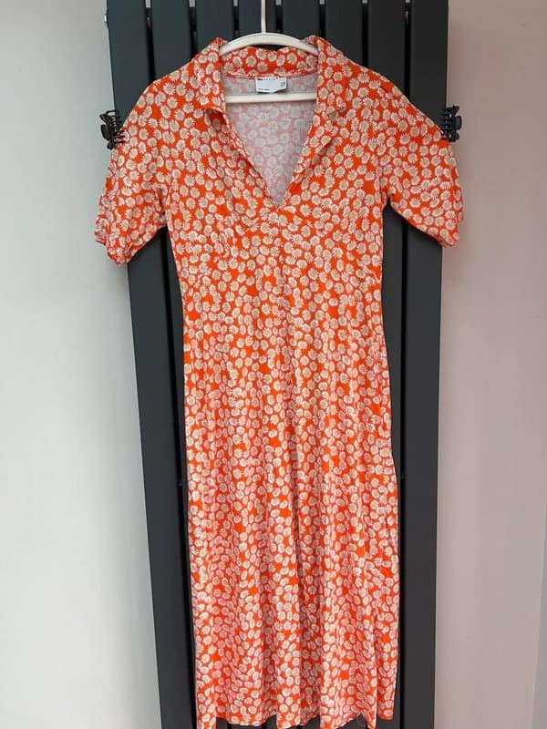 ASOS Design Sunflower collared dress