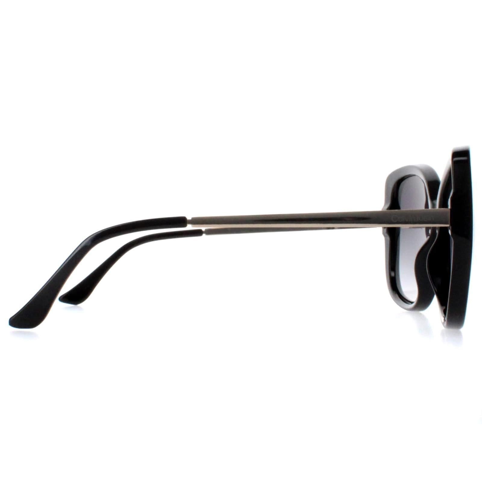 Calvin Klein CALVIN KLEIN Women's Butterfly Shiny Black Gold Grey Gradient CK22548S - 4