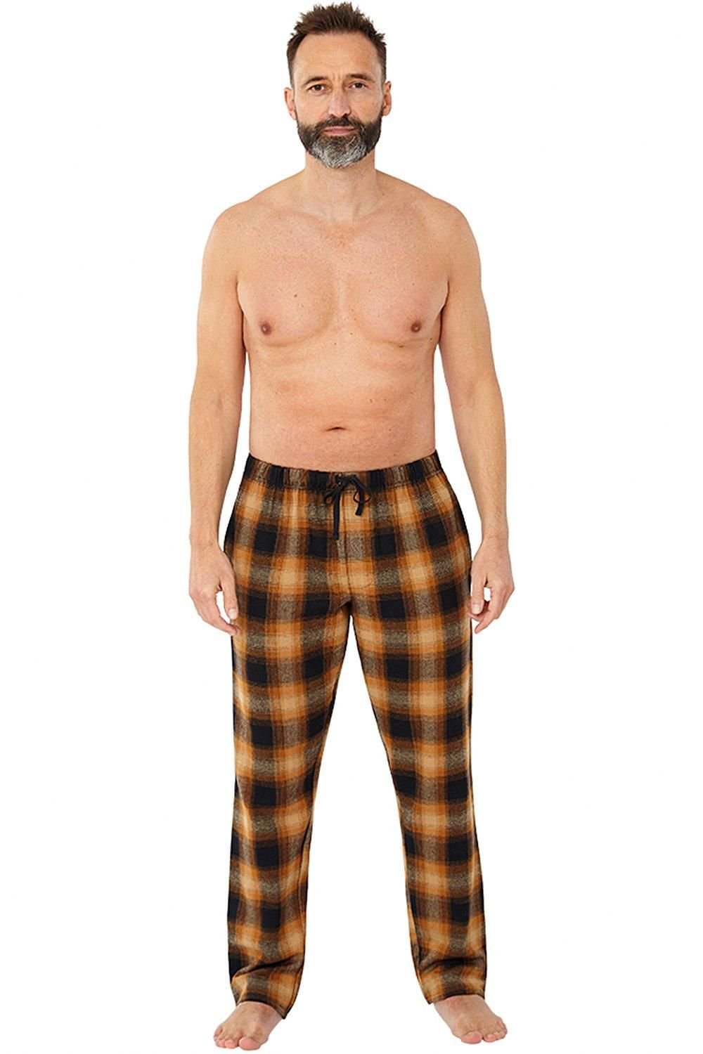 Just Essentials Just Essentials Men's Flannel Check Pyjama Trousers in Mid Navy - 2