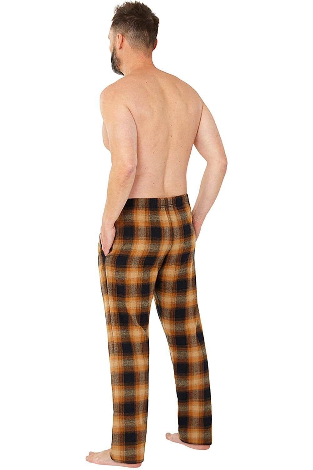 Just Essentials Just Essentials Men's Flannel Check Pyjama Trousers in Mid Navy - 4
