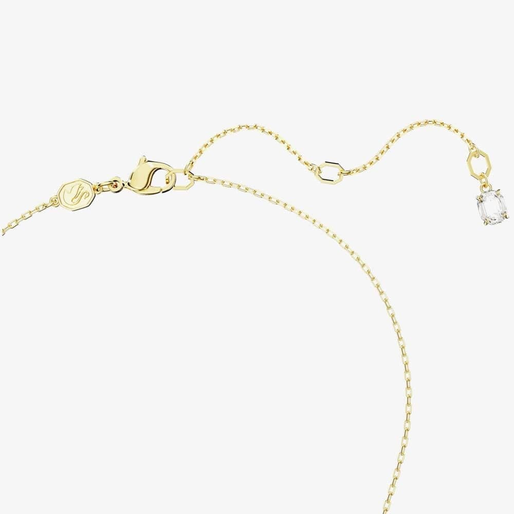 Swarovski Swarovski Women's Dextera White Interlocking Loop Gold Tone Plated Necklace 5668820 - 4