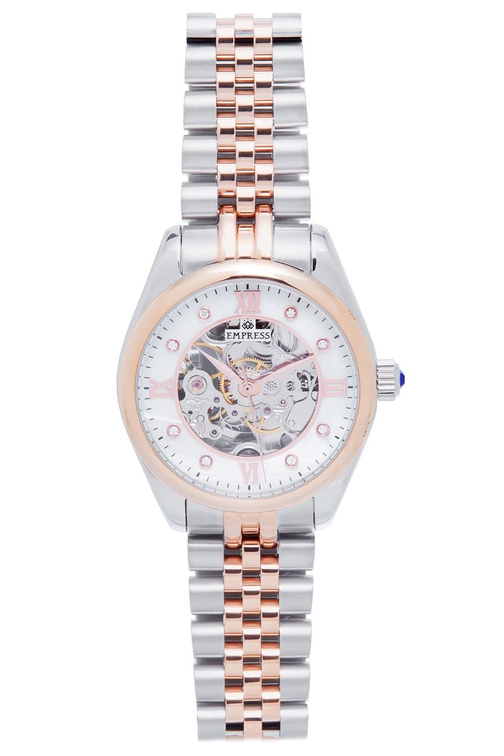 Empress Empress Women's Magnolia Automatic MOP Skeleton Dial Bracelet Watch