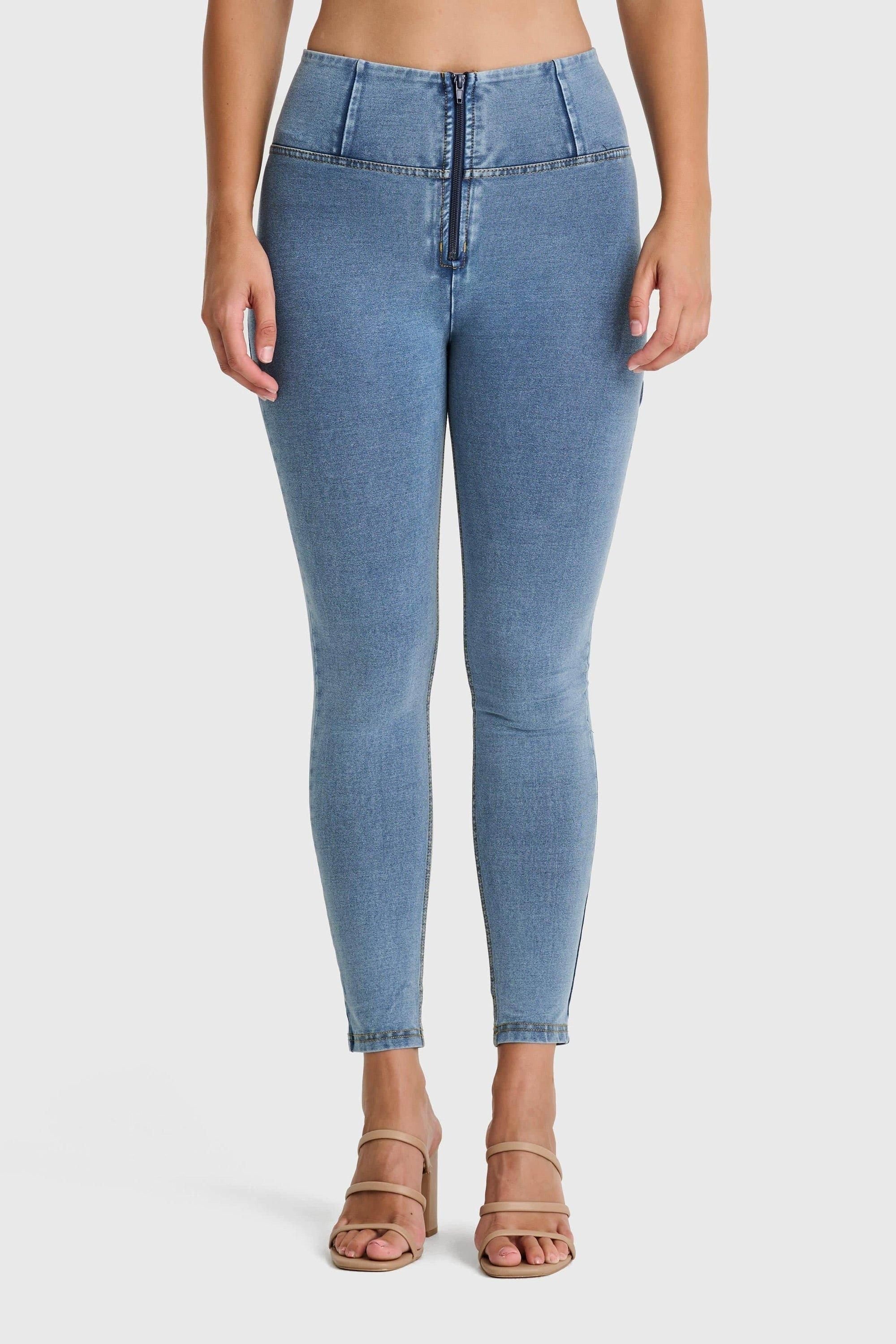 Freddy Freddy Women's WR.UP Denim High Waisted 7/8 Length Jeans in Light Blue - 4