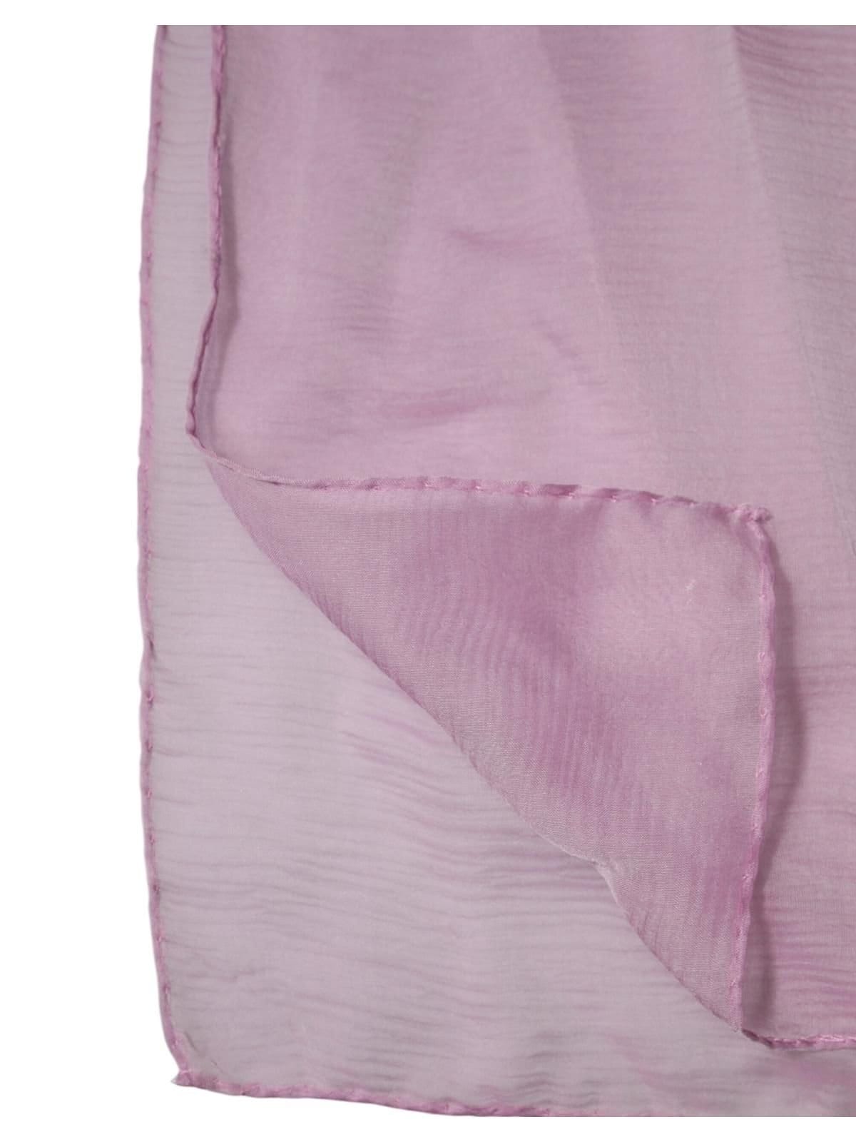 Dolce & Gabbana Dolce & Gabbana Women's Pink Silk Rectangle Wrap Shawl Scarf - 4