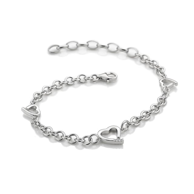 Hot Diamonds Hot Diamonds Women's Warm Heart Bracelet in Silver - 2