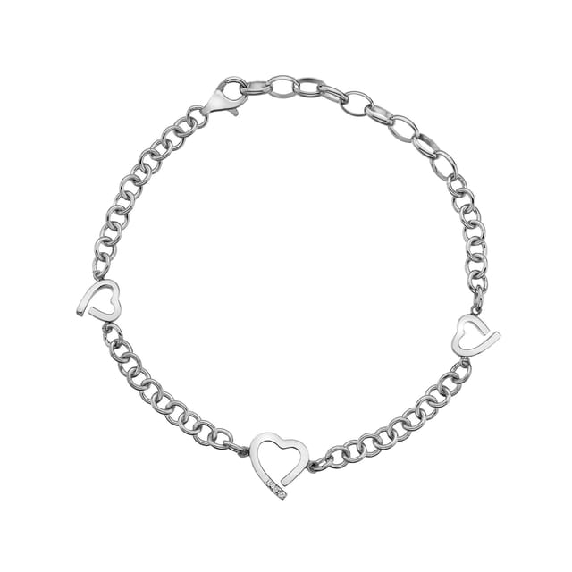Hot Diamonds Hot Diamonds Women's Warm Heart Bracelet in Silver - 3