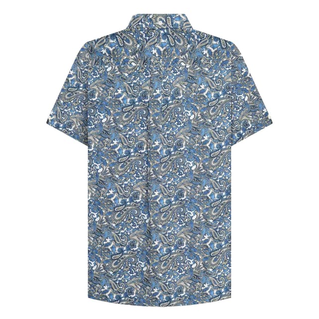 Lambretta Lambretta Men's SS25 Paisley Shirt in White - 2