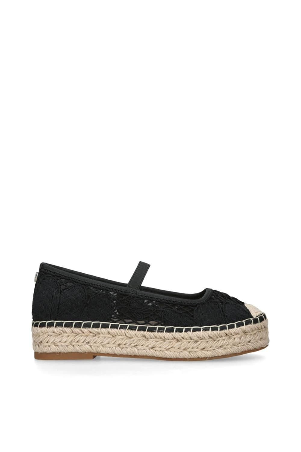 Steve Madden Steve Madden Women's 'Candi Black' Lace-Up Espadrille Sandals