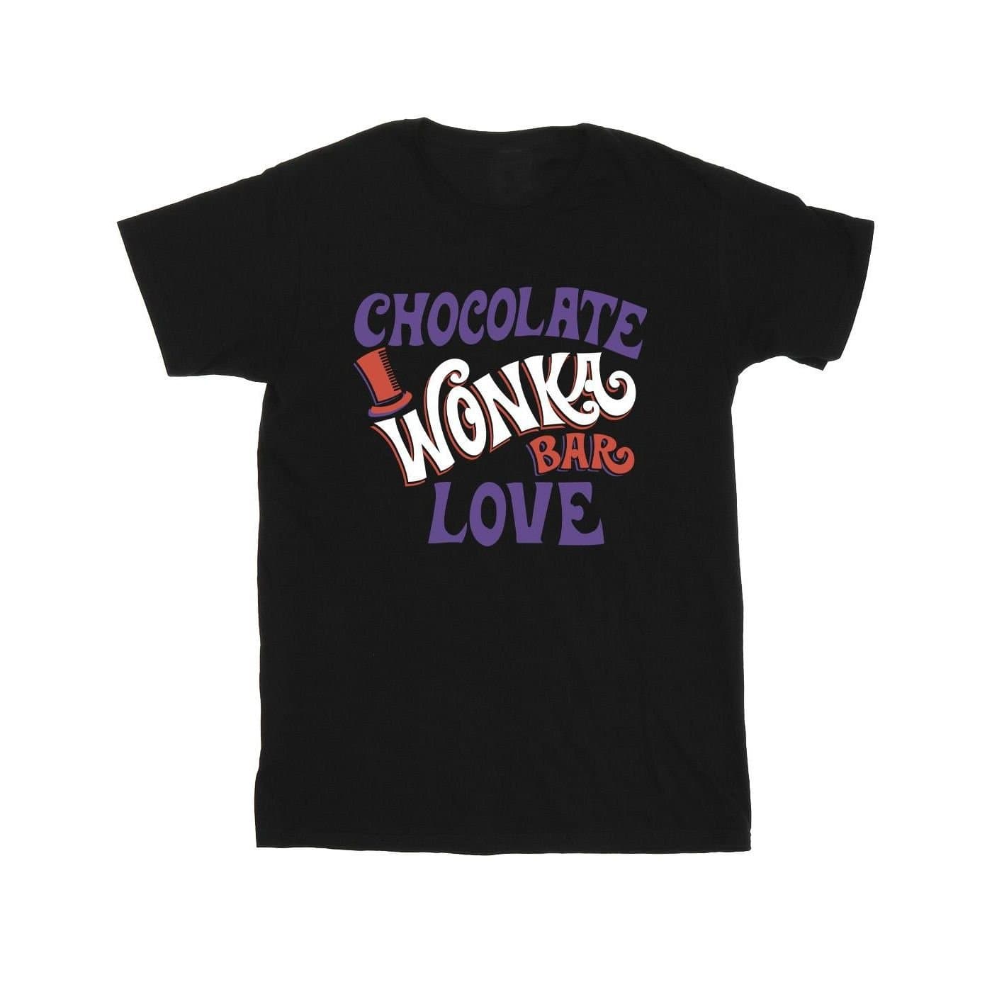 Warner Bros Warner Bros Men's Chocolate Bar Love Cotton T-Shirt in Black