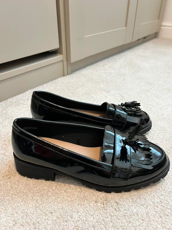 New Look Leather look loafers