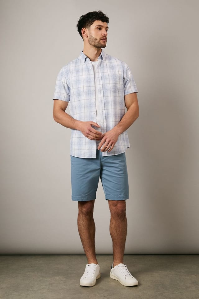 Maine Maine Men's Premium Chino Shorts in Blue - 2