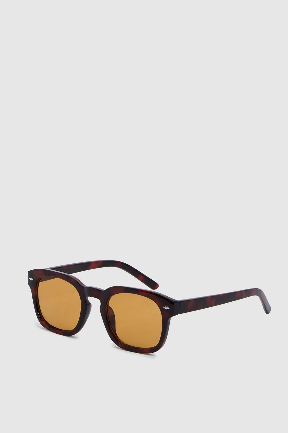 Burton Burton Men's Dark Tortoiseshell Retro Sunglasses in Brown