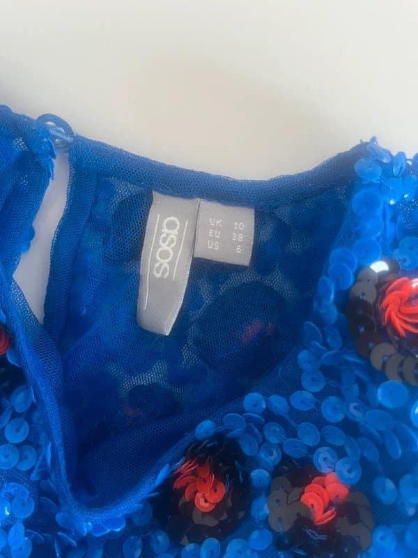 ASOS ASOS embellished sequin leopard t shirt