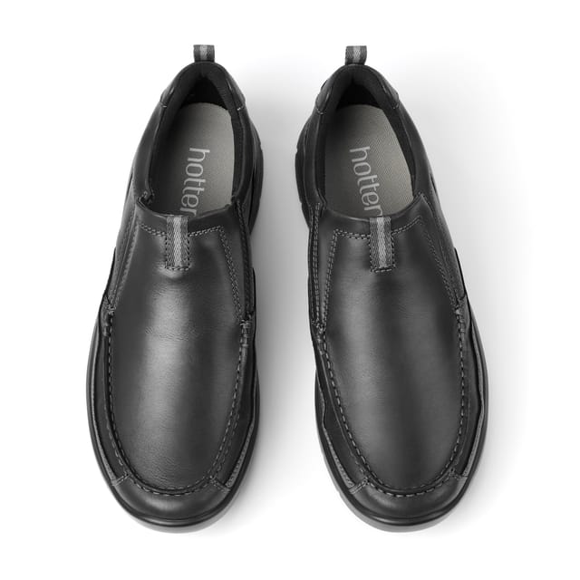 Hotter Hotter Men's Boost' Wide Fit Slip-On Shoes in Black - 3