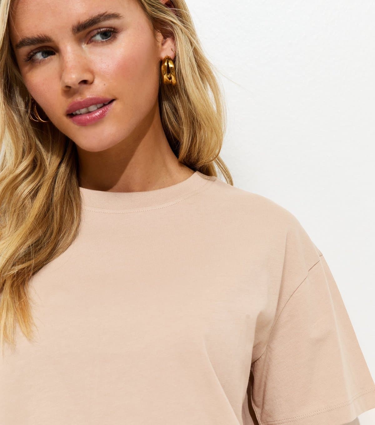 New Look New Look Mink Jersey Boxy Fit T-Shirt