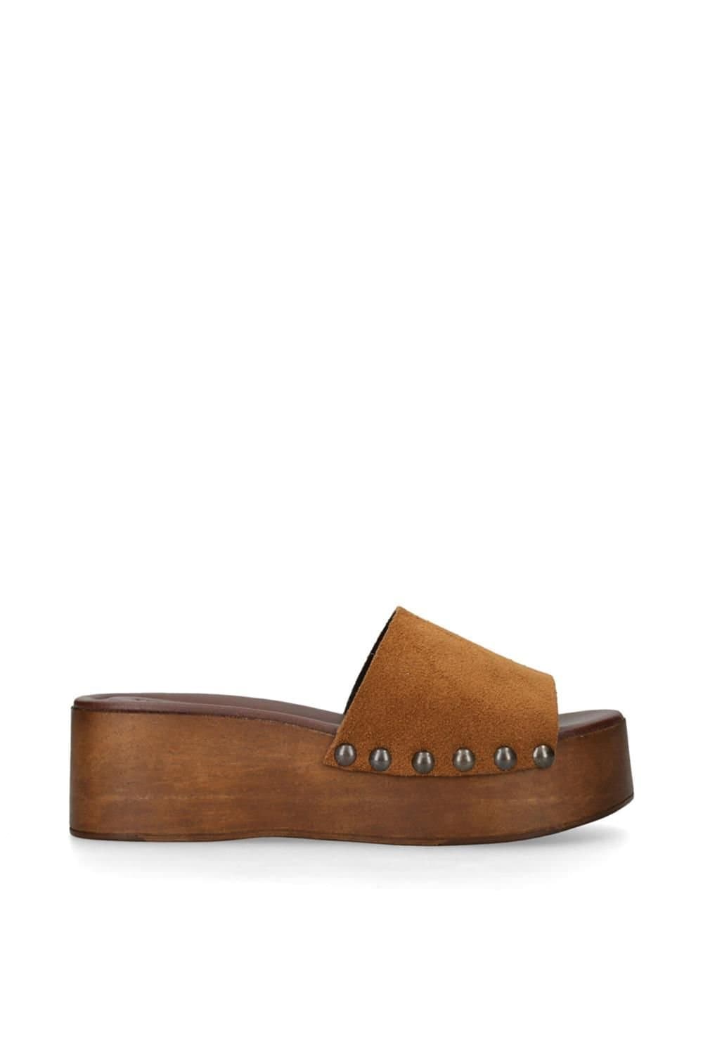 Steve Madden STEVE MADDEN Women's 'Conga Tan' Suede Sandals in Tan