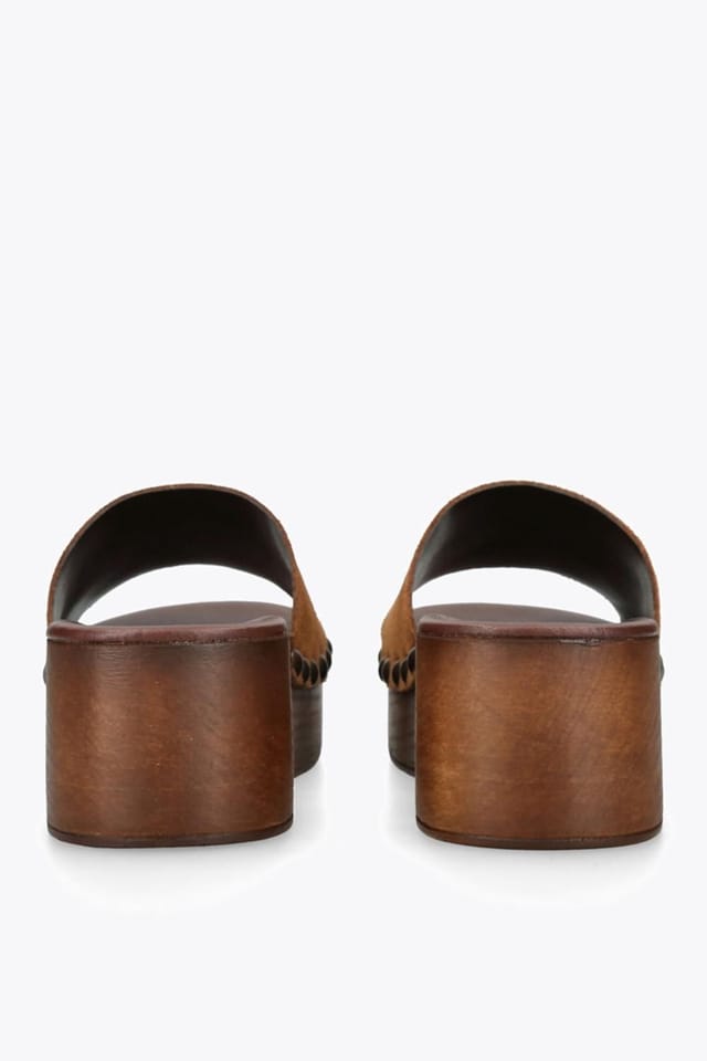 Steve Madden STEVE MADDEN Women's 'Conga Tan' Suede Sandals in Tan - 3