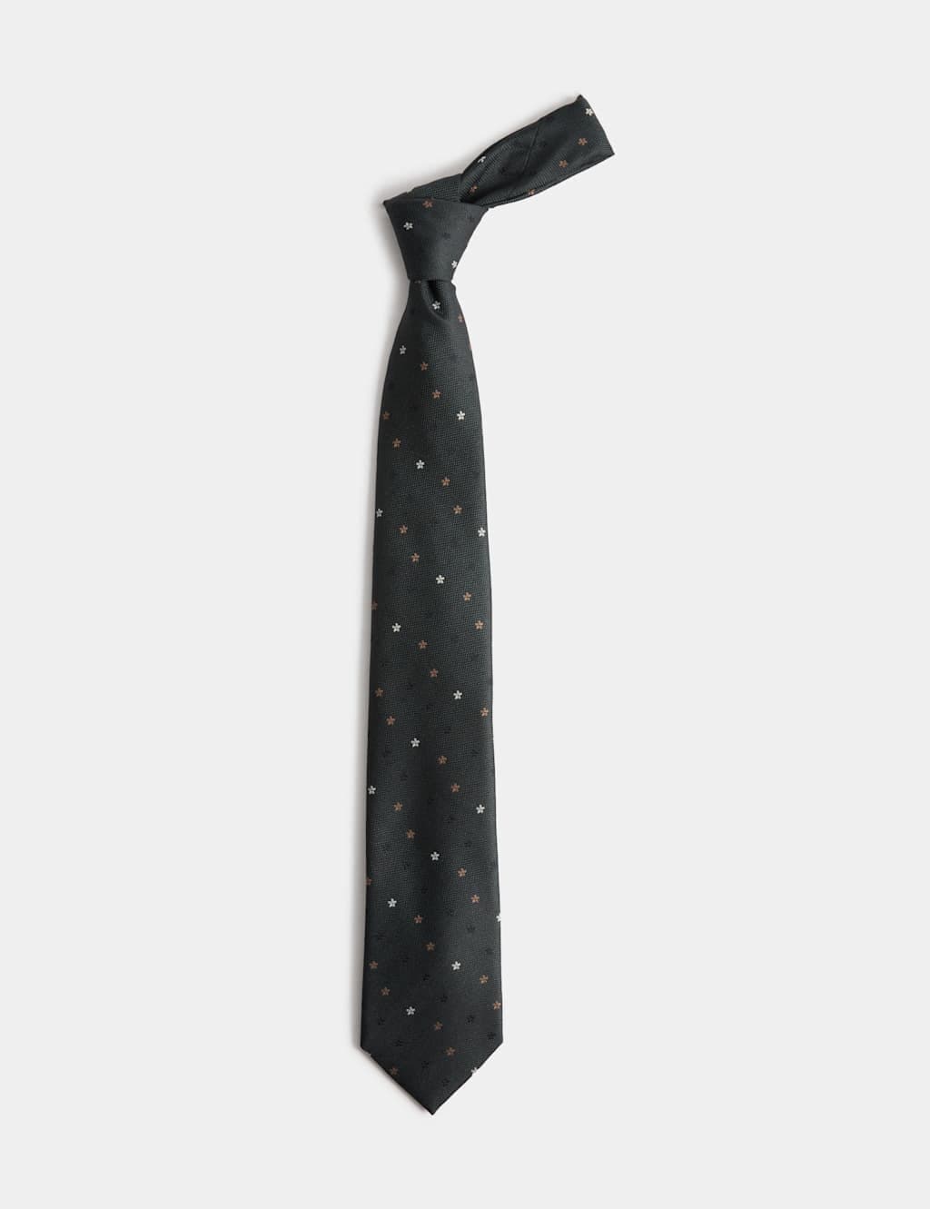 Marks & Spencer M&S Ditsy Floral Tie Green