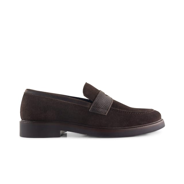 Amen Shoes Amen Shoes Men's Waterford Leather Formal Loafers in Dark Brown - 3