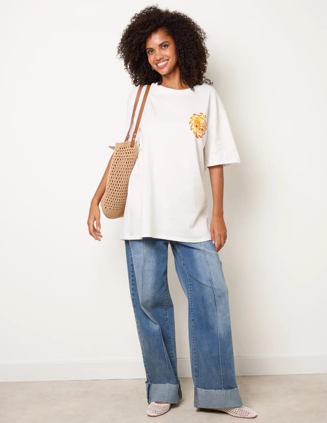 Blue Vanilla Short Sleeve Back Print T-Shirt - 3