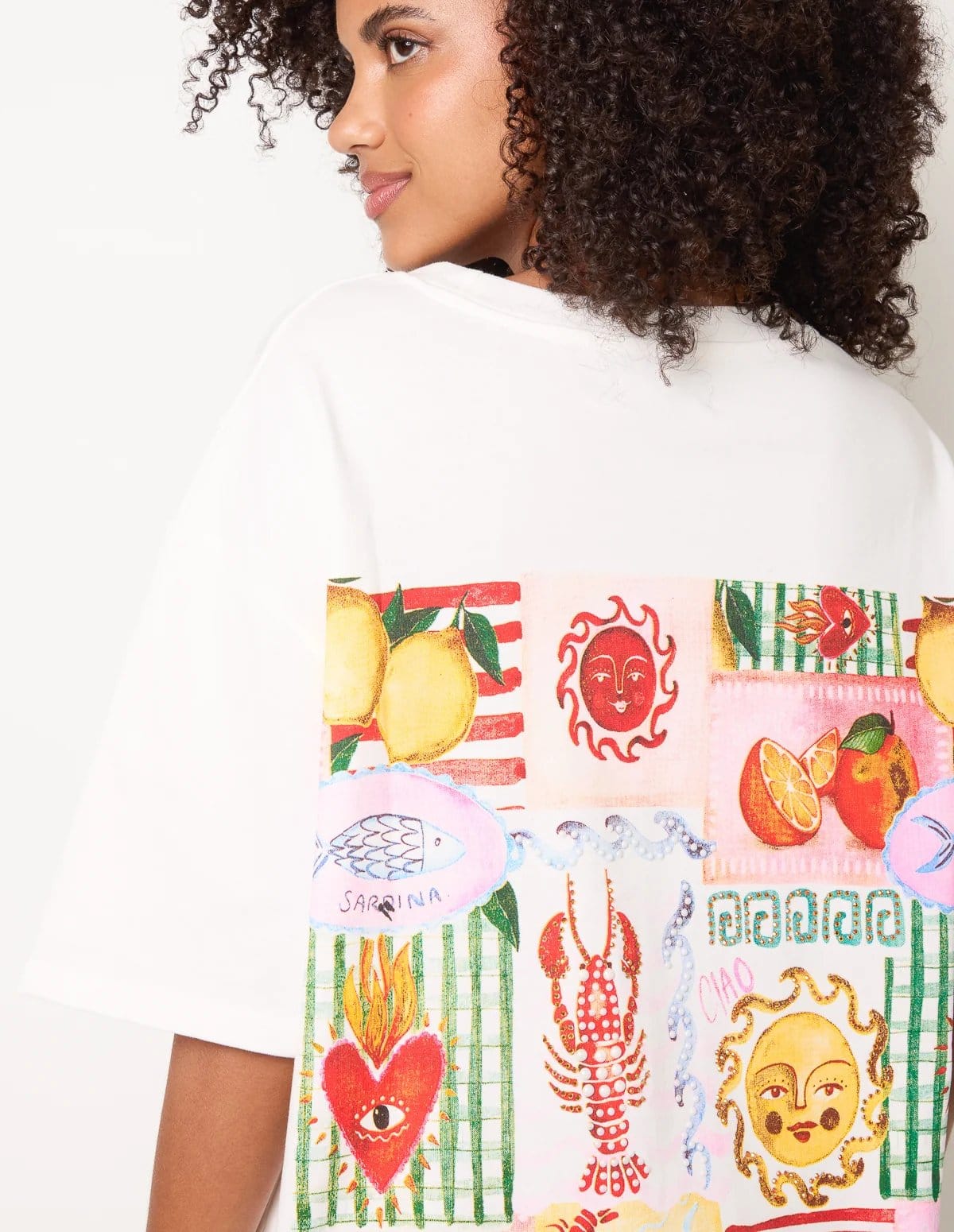 Blue Vanilla Short Sleeve Back Print T-Shirt - 4