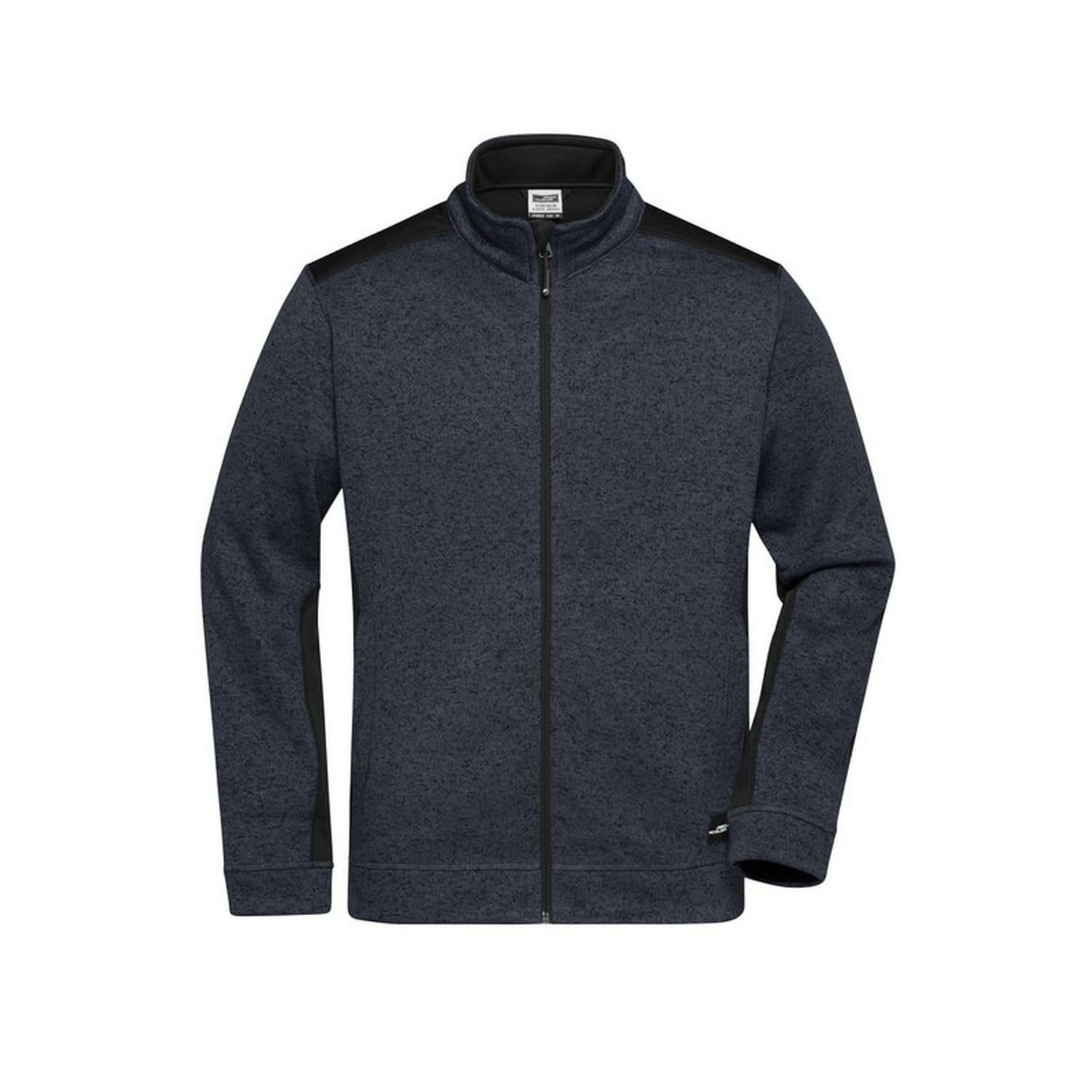 James and Nicholson Men's Dark Grey Fleece Jacket