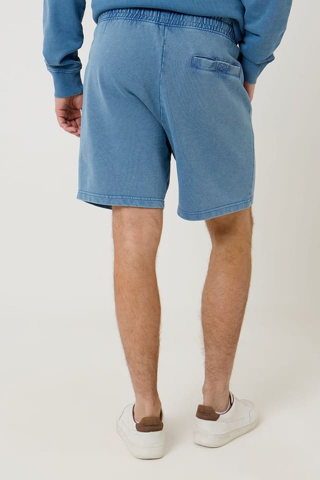 Saltwell Saltwell Men's Drawstring Cotton Sweat Shorts in Blue - 2