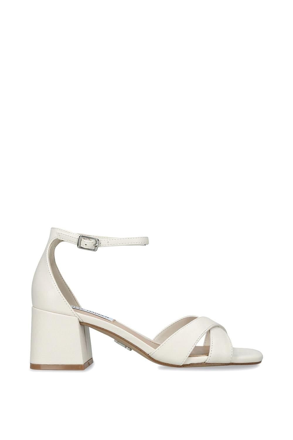 Steve Madden STEVE MADDEN Women's 'Fergie White' Leather Sandals in White