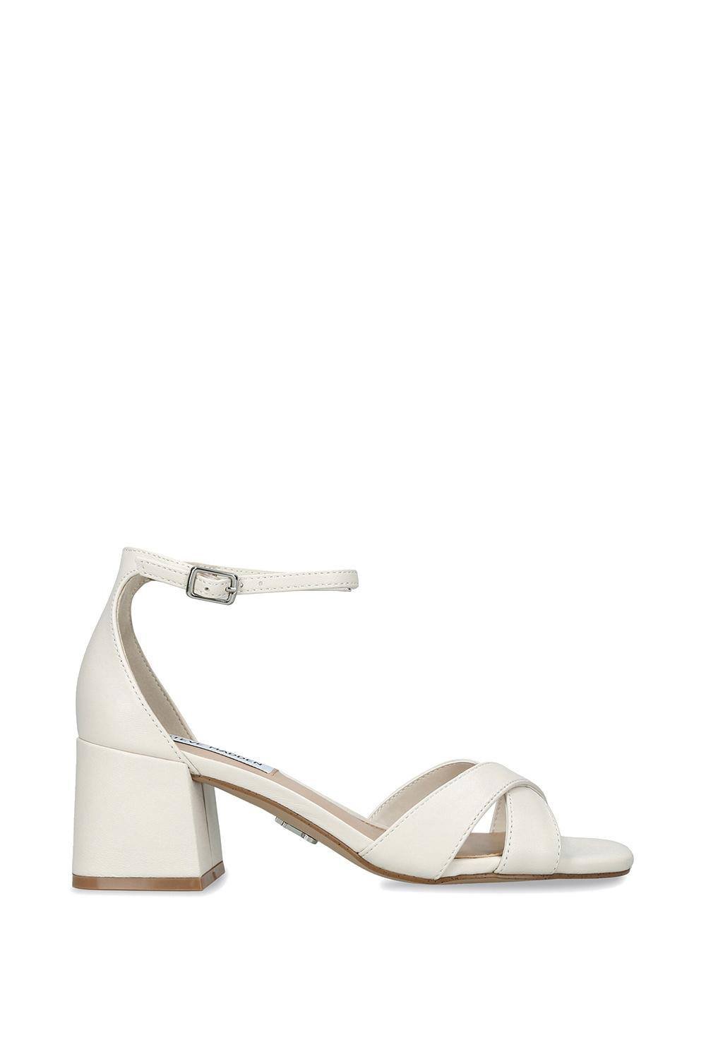 Steve Madden STEVE MADDEN Women's 'Fergie White' Leather Sandals in White - 3