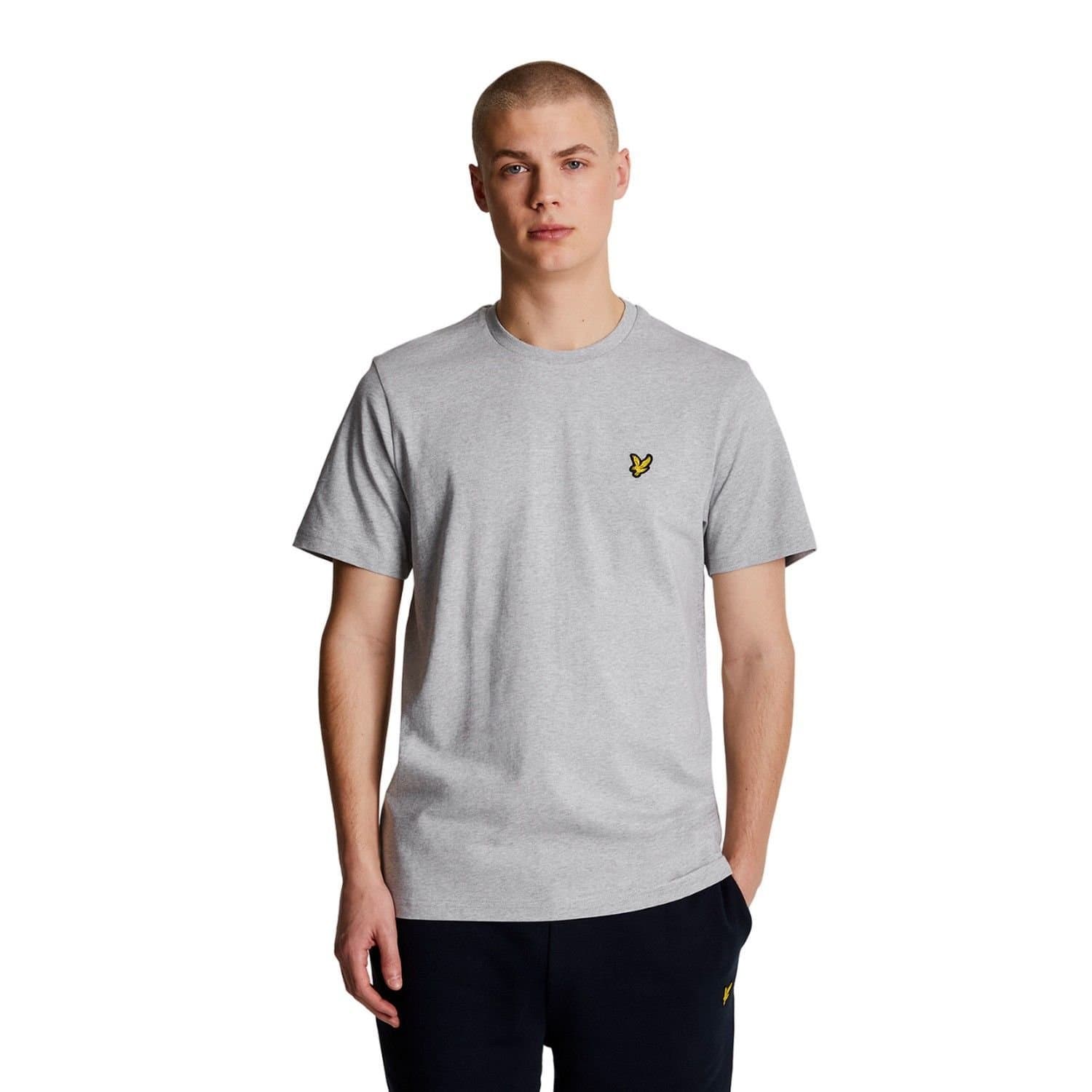 Lyle & Scott Lyle & Scott Men's Plain T-Shirt in Light Grey