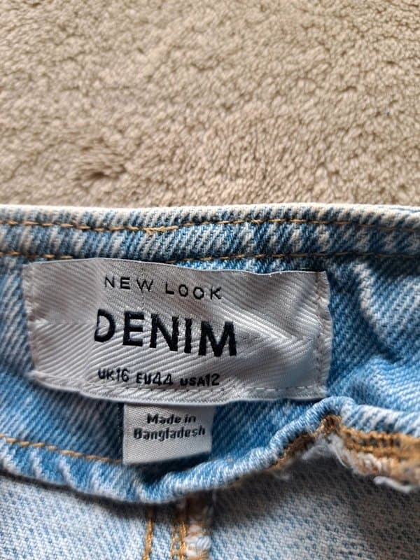 New Look New Look denim waistcoat, uk size 16