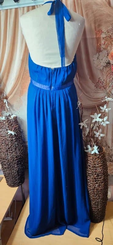 Linea Linea royal blue embellished occassion dress size 10