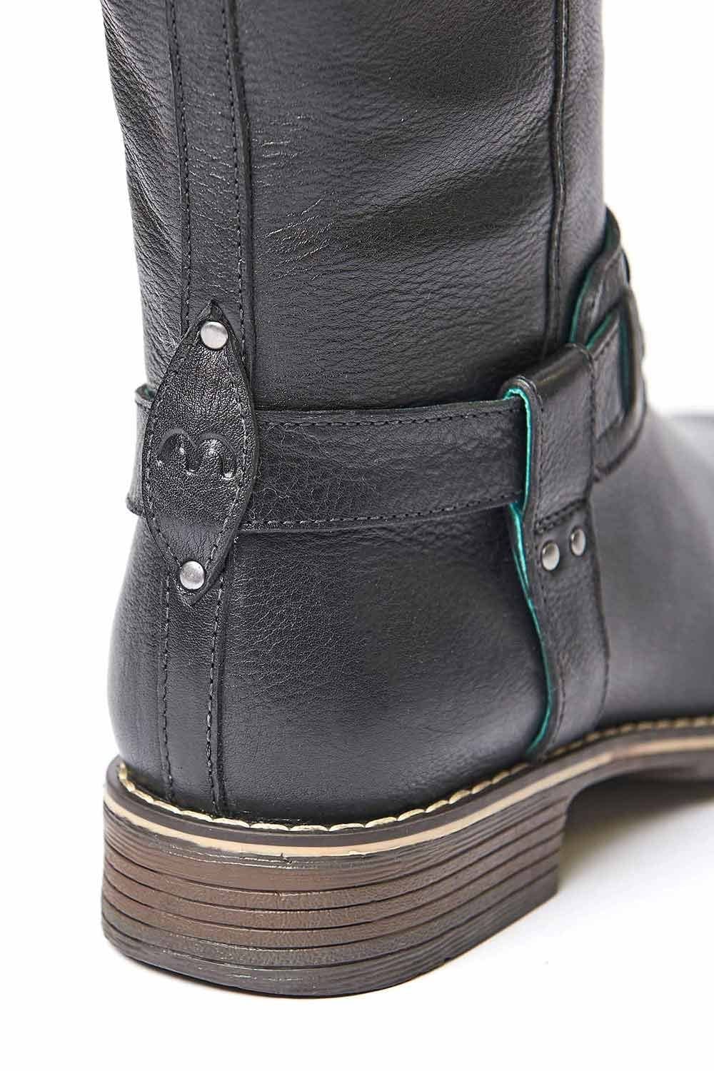 Moshulu Moshulu Women's 'Mistletoe' Classic Leather Long Boots in Black - 4