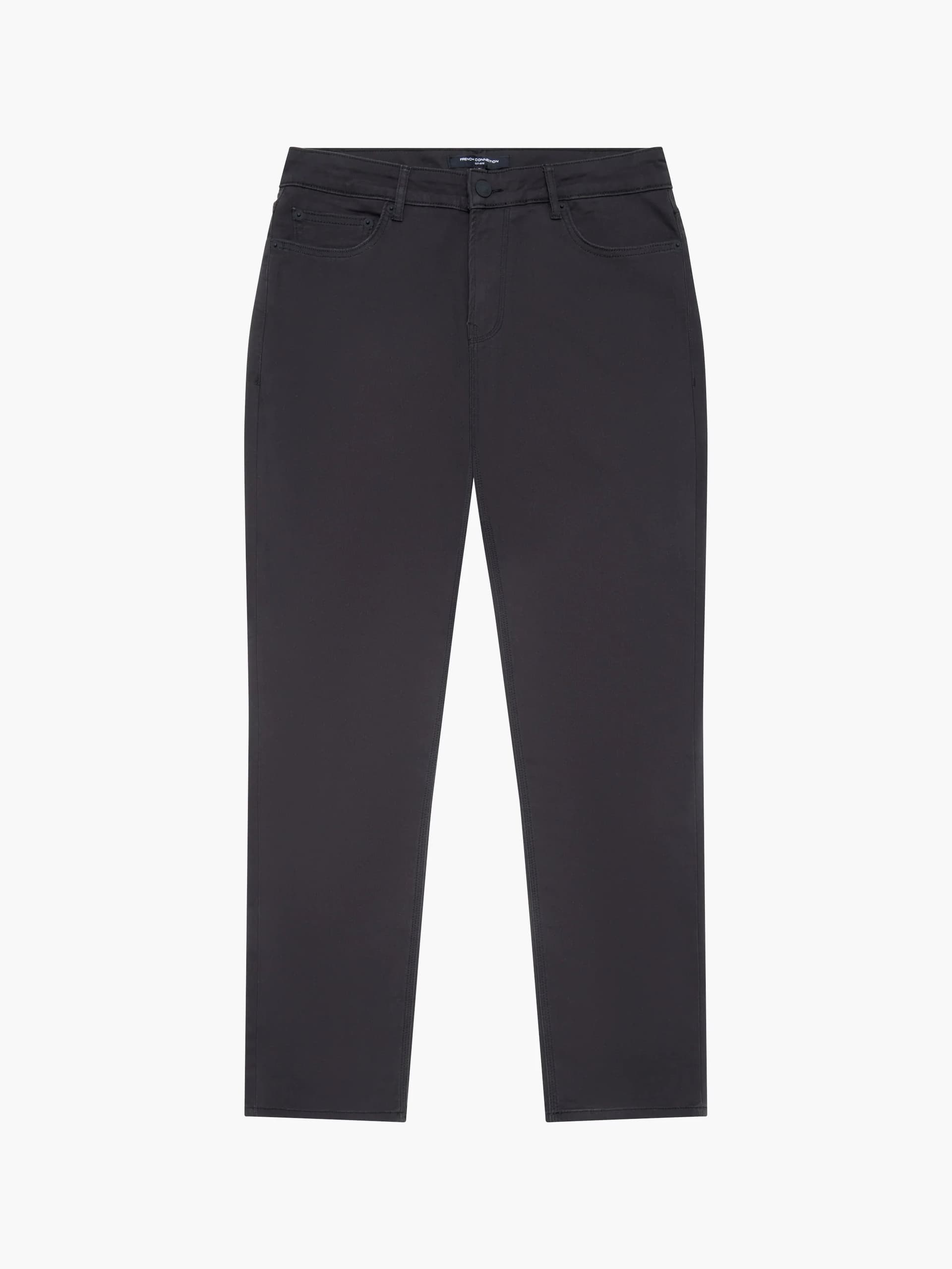 French Connection Cotton Stretch 5 Pocket 32 Inch Jeans Black 32