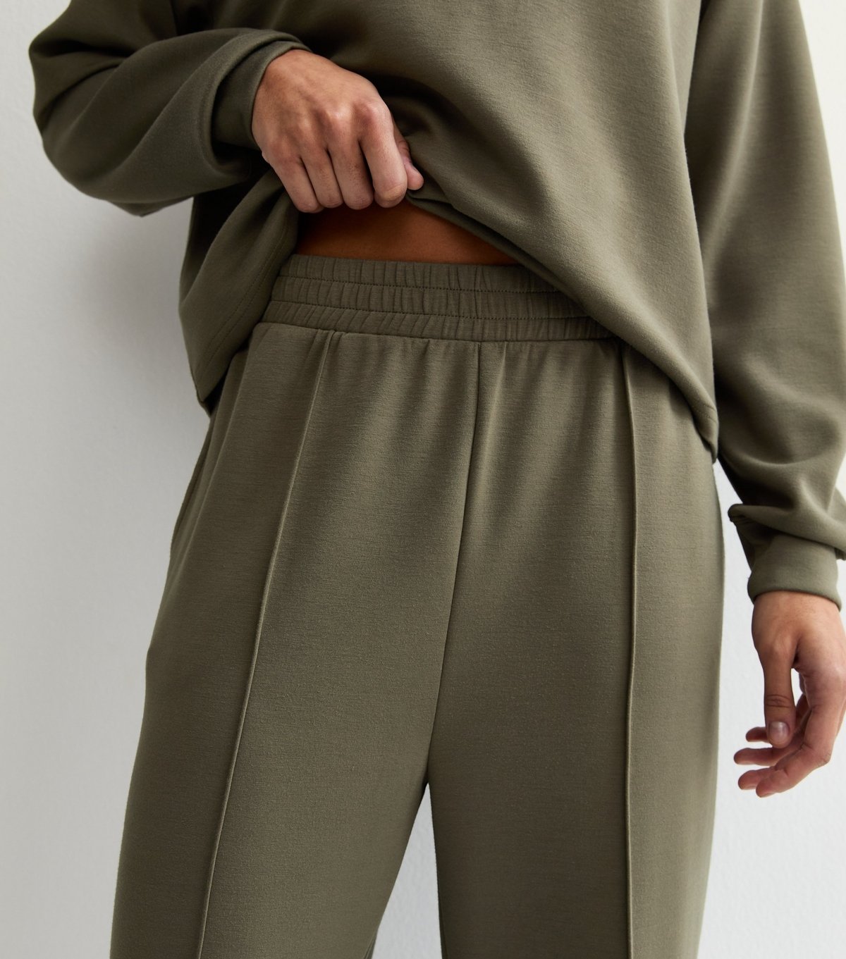 New Look Women's Premium Khaki Jersey Joggers New Look - 2