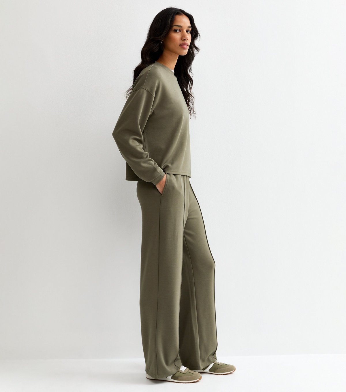 New Look Women's Premium Khaki Jersey Joggers New Look - 3