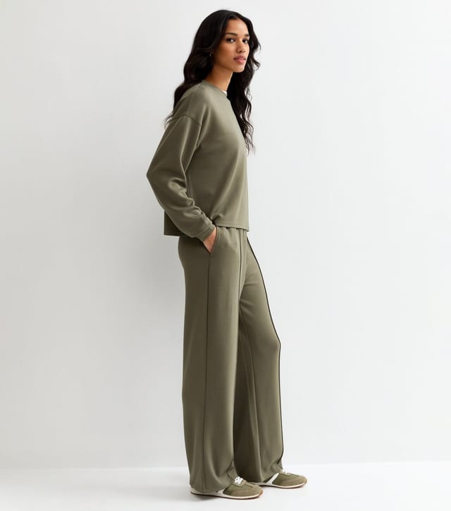 New Look Women's Premium Khaki Jersey Joggers New Look - 3